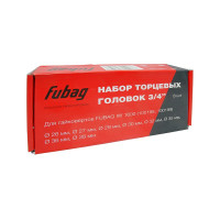 FUBAG Набор торцевых головок 3/4", 8 шт. для гайковертов IW 1600 (26-27-29-30-32-35-36-38 мм.), картонная коробка
