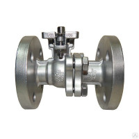Кран шаровой стандартнопроходной, 4" фланцевый с площадкой ISO5211, сталь
