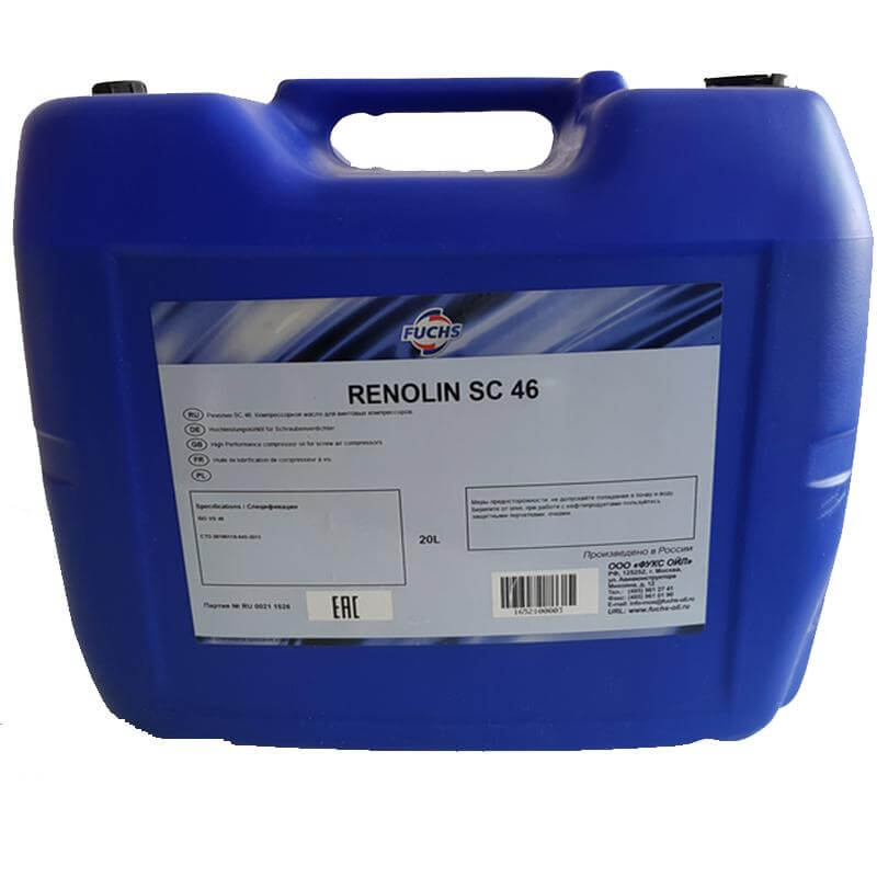Компрессорное масло Renolin SC 46 20л FUCHS 